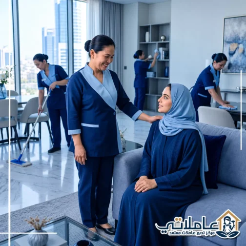 عاملات تنظيف بالساعه في ابوظبي
